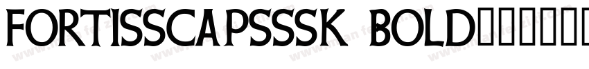 FortisSCapsSSK Bold字体转换